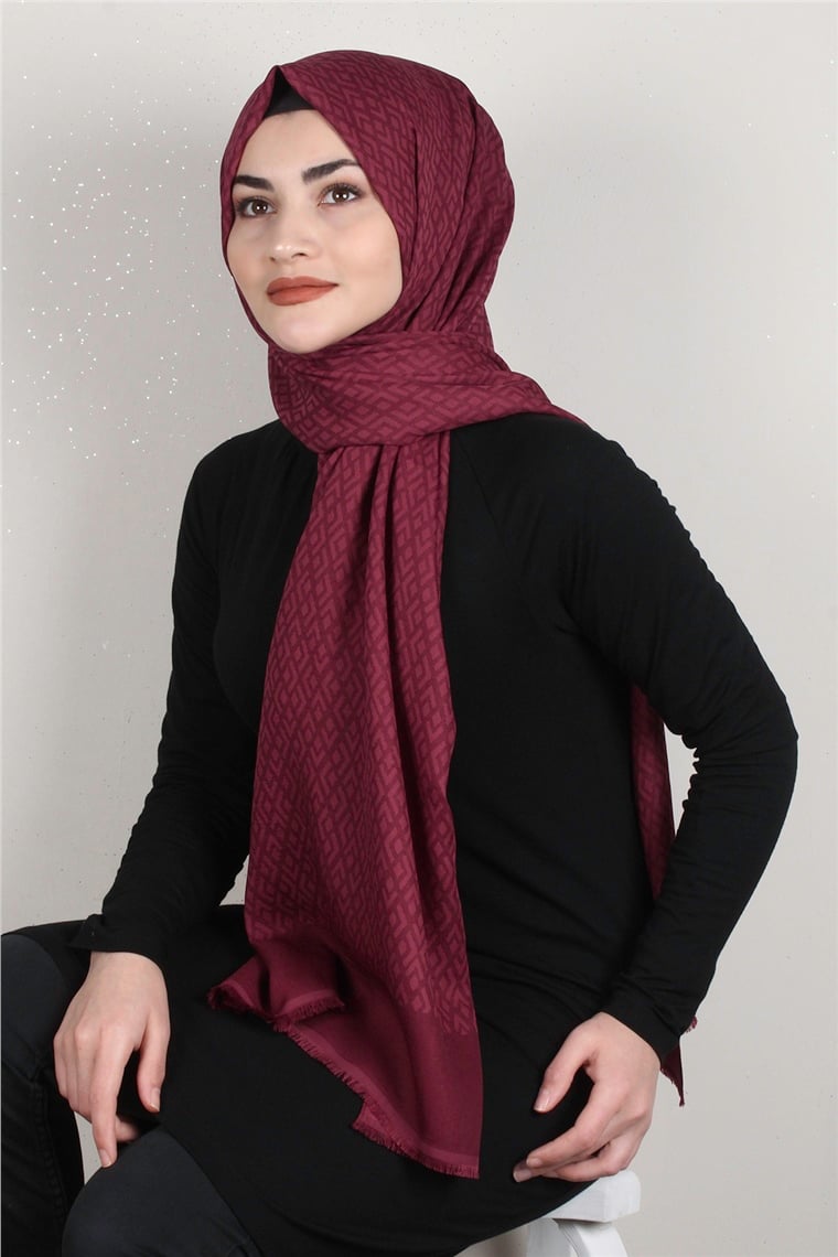 Simerya Şal 1393-10 Bordo