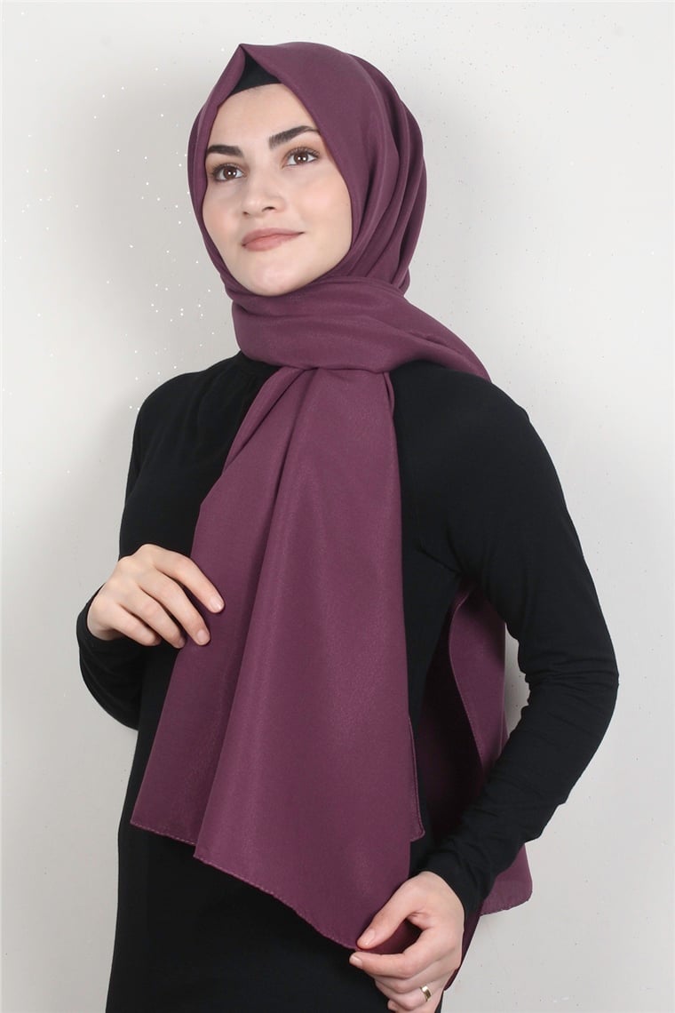 Simli Medine Şal 1365-13 Mürdüm 