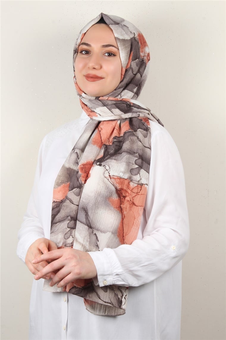 Soft Touch Şal 2744-1 Turuncu