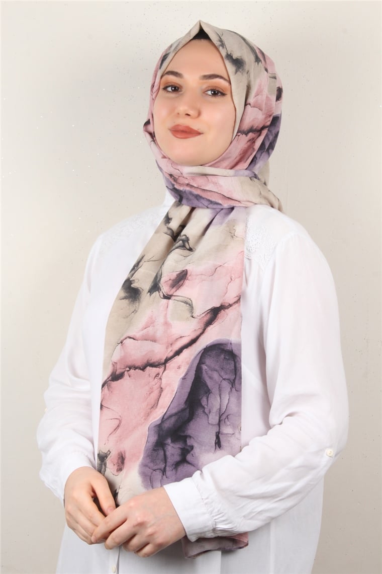 Soft Touch Şal 2744-6 Pembe-Mor