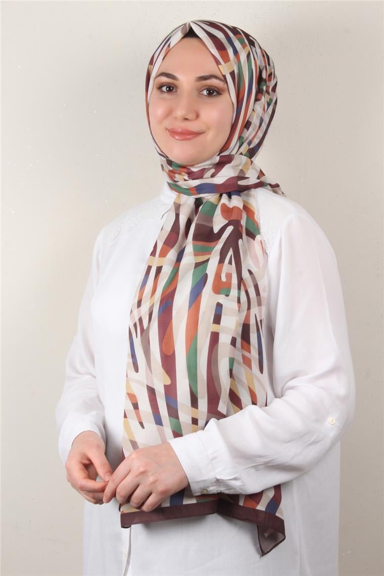 Soft Touch Şal 2750-5 Kahverengi