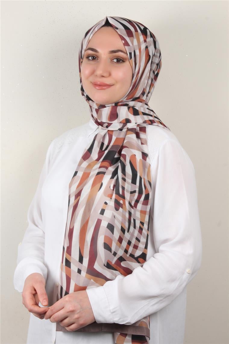 Soft Touch Şal 2750-8 Sütlü Kahve