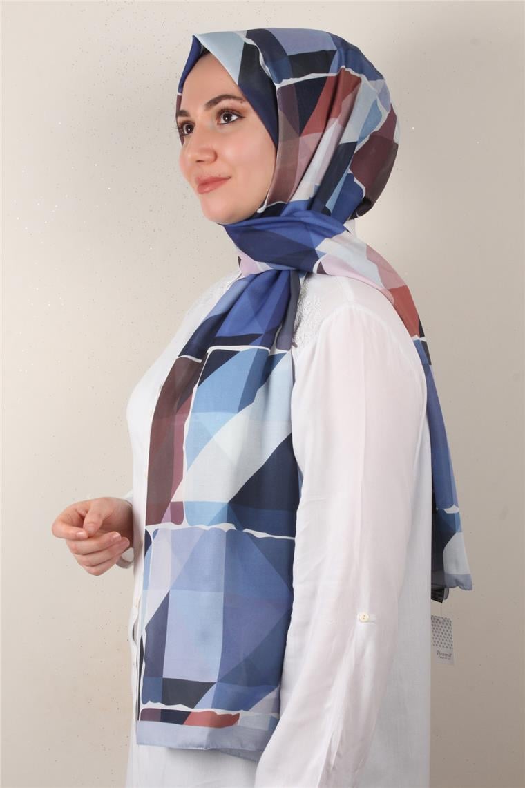 Soft Touch Şal 2751-2 Buz Mavisi