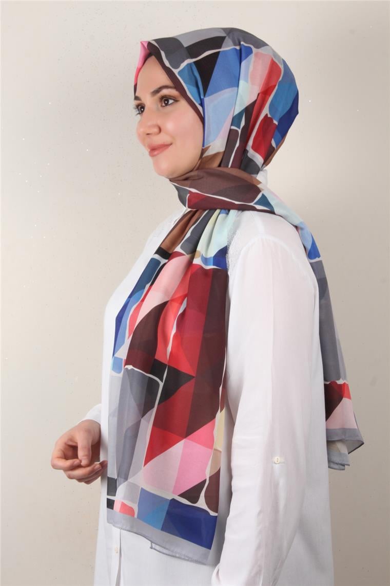 Soft Touch Şal 2751-8 Gümüş