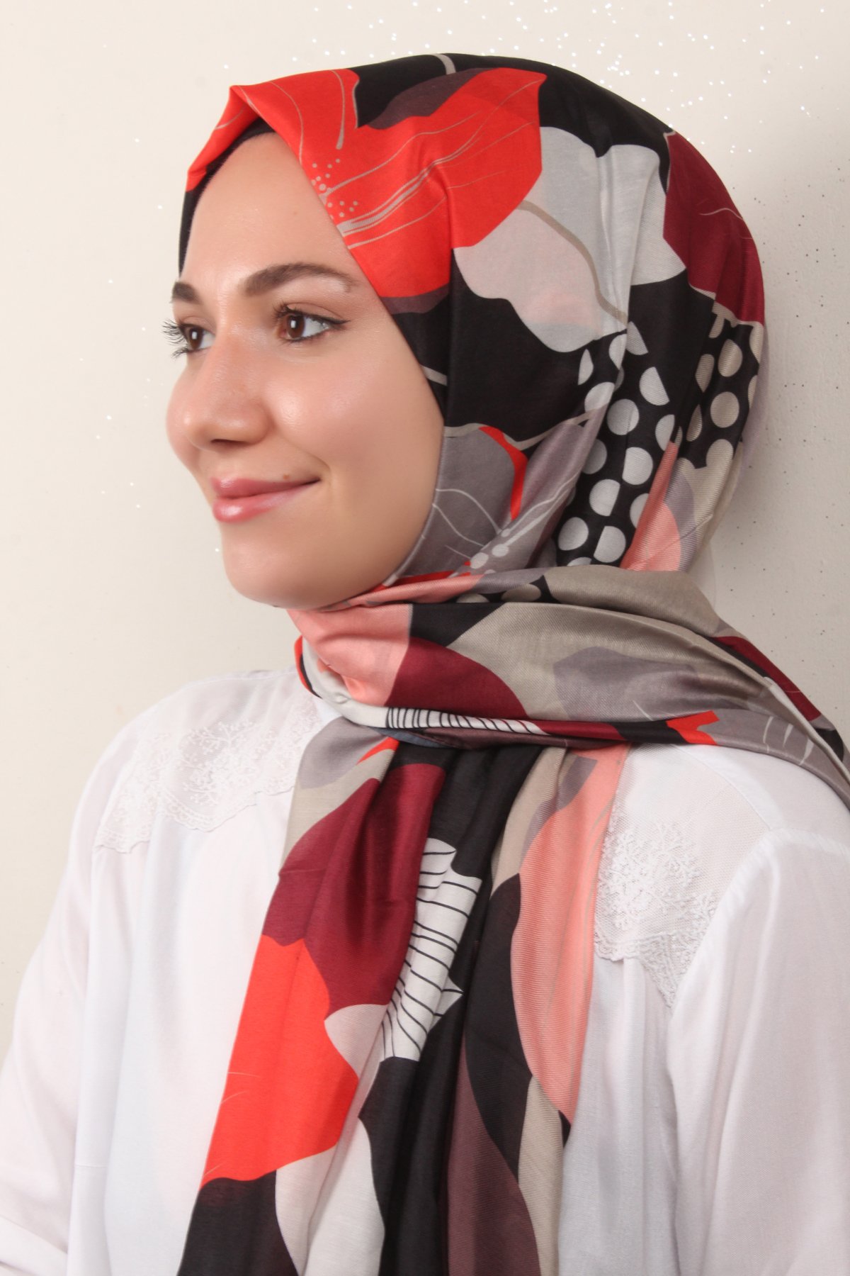 Soft Touch Şal 2763-4 Bordo