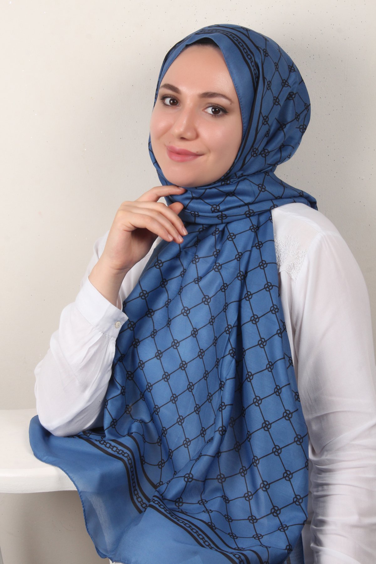 Soft Touch Şal 2764-12 İndigo