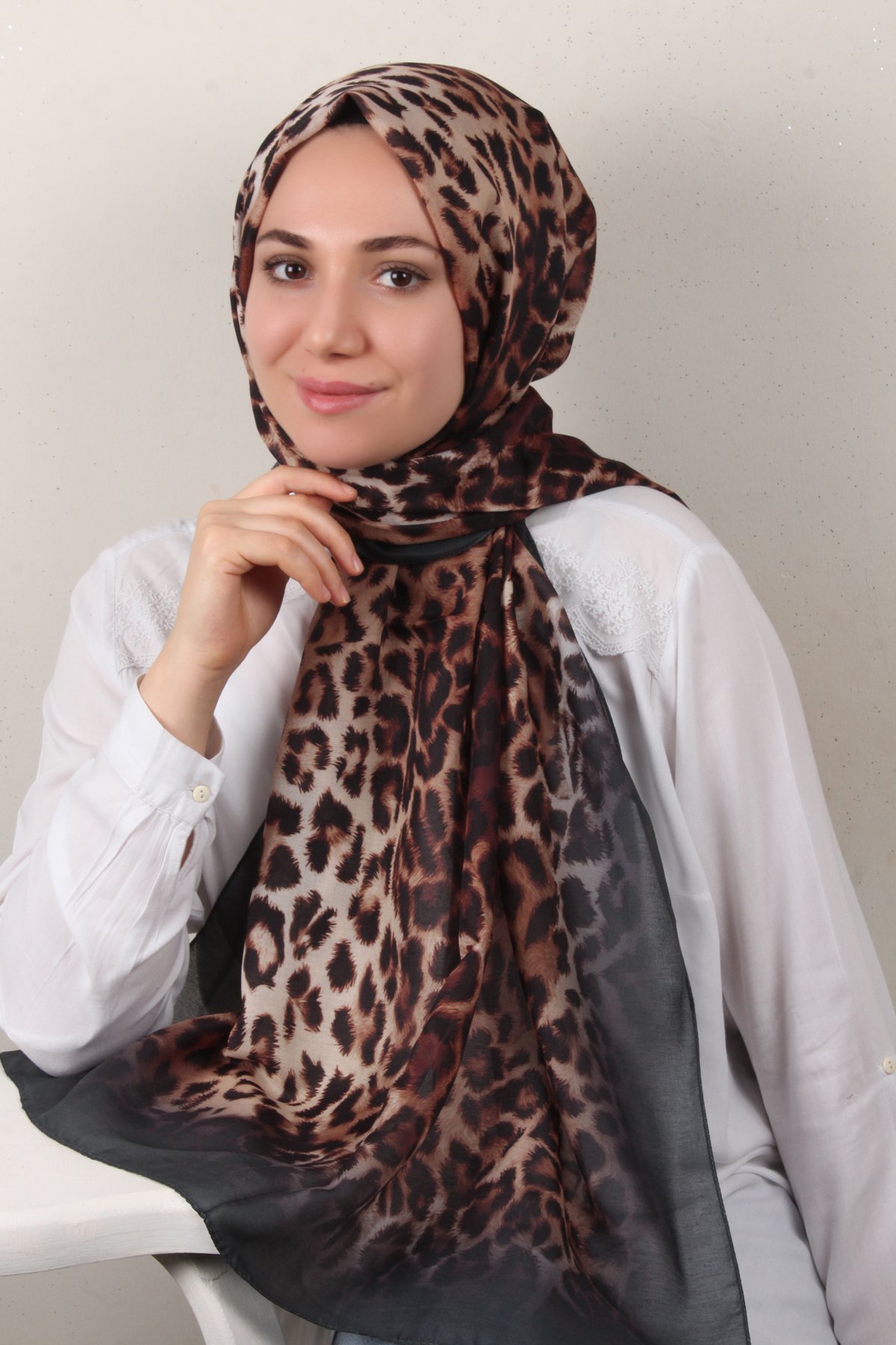 Soft Touch Şal 2774-1 Koyu Haki