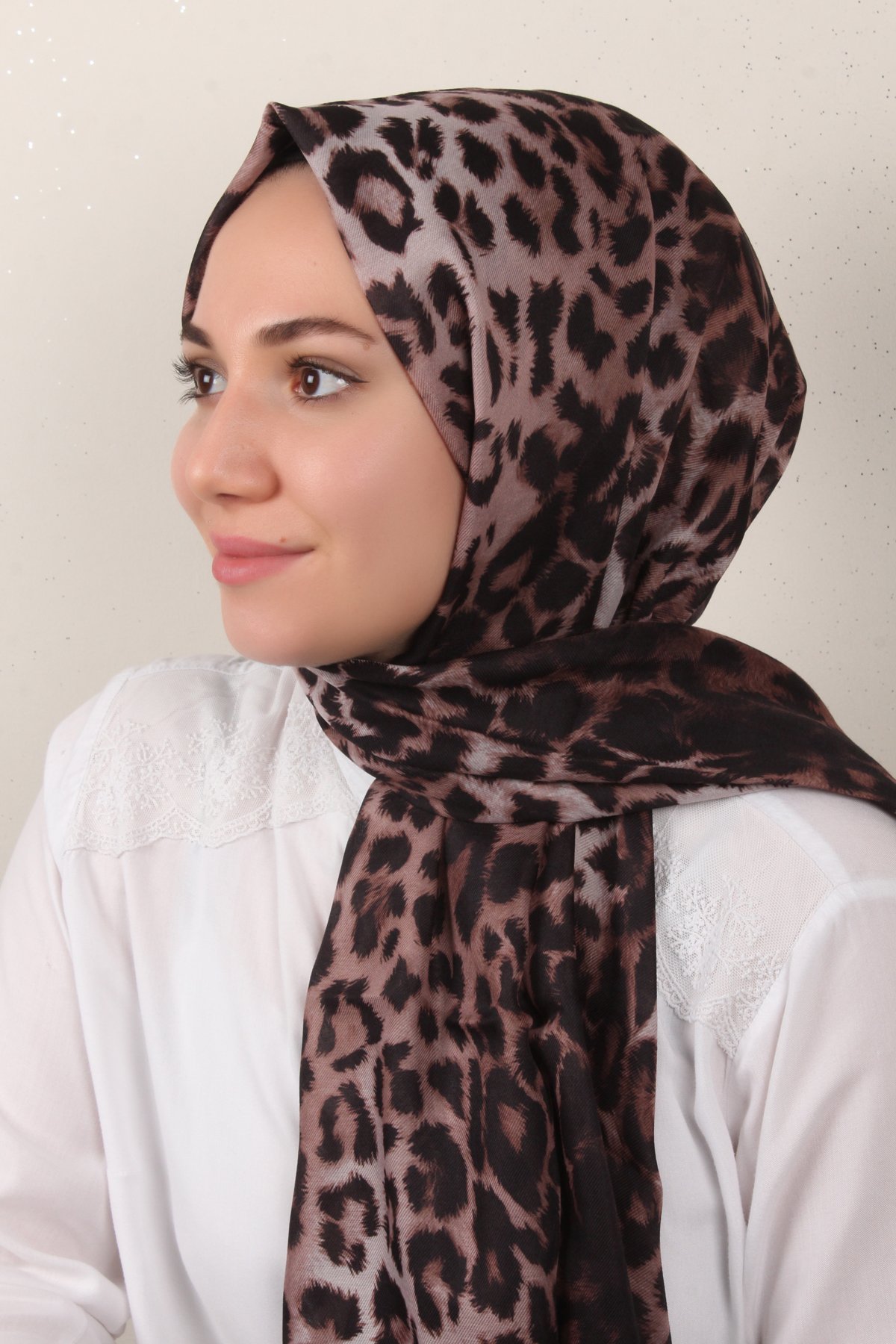 Soft Touch Şal 2774-3 Siyah-Kahverengi