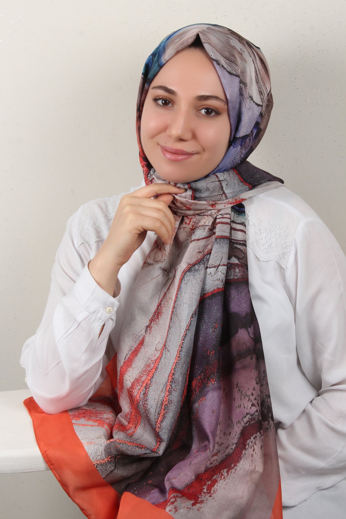 Soft Touch Şal 2775-12 Turuncu