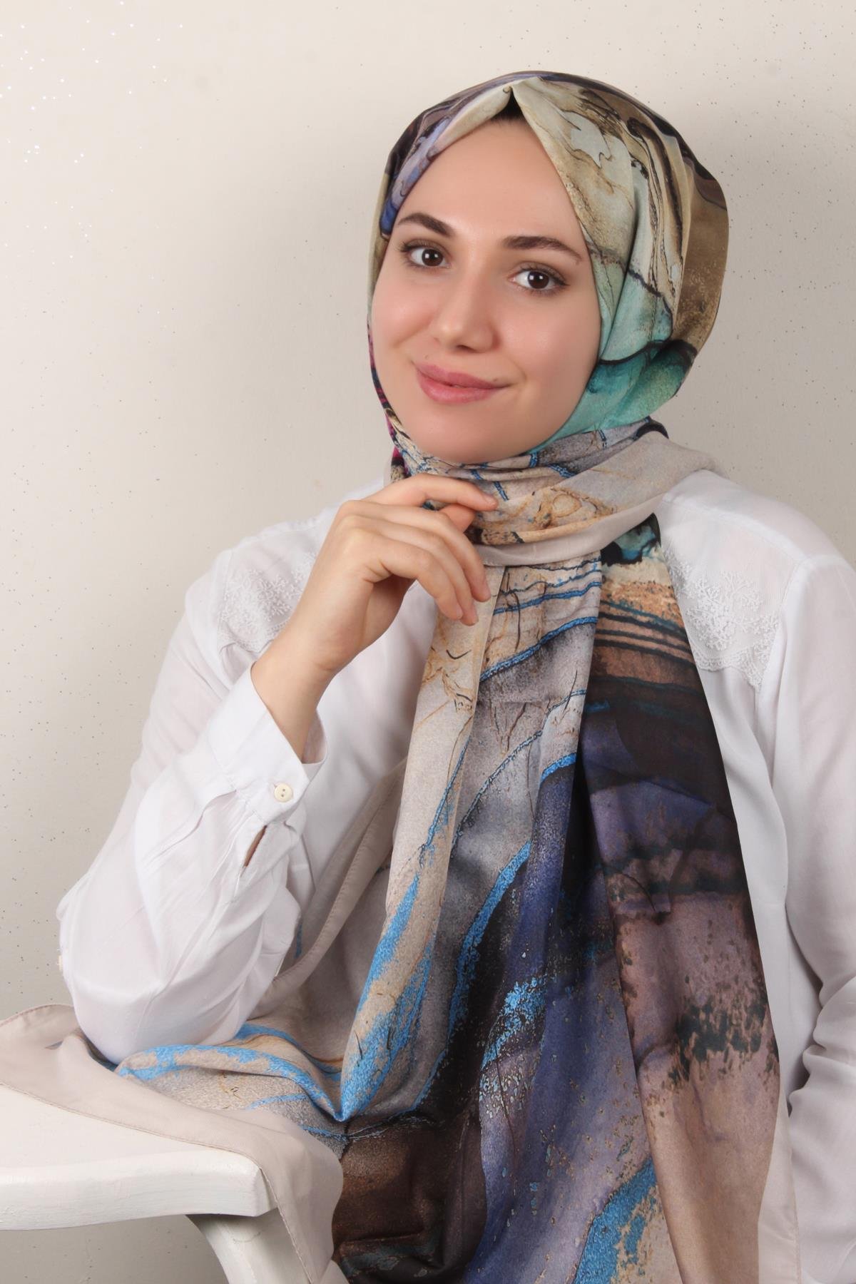 Soft Touch Şal 2775-5 Açık Bej