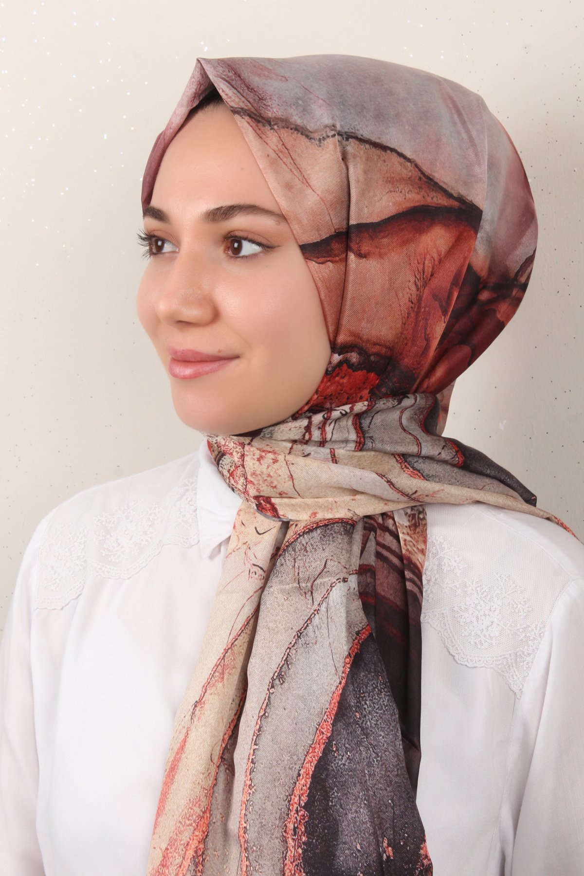 Soft Touch Şal 2775-7 Koyu Taba