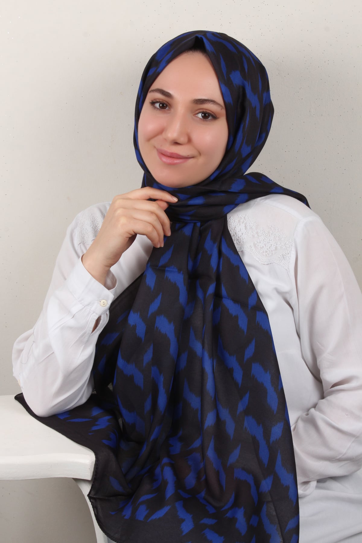 Soft Touch Şal 2776-17 Gece Mavisi