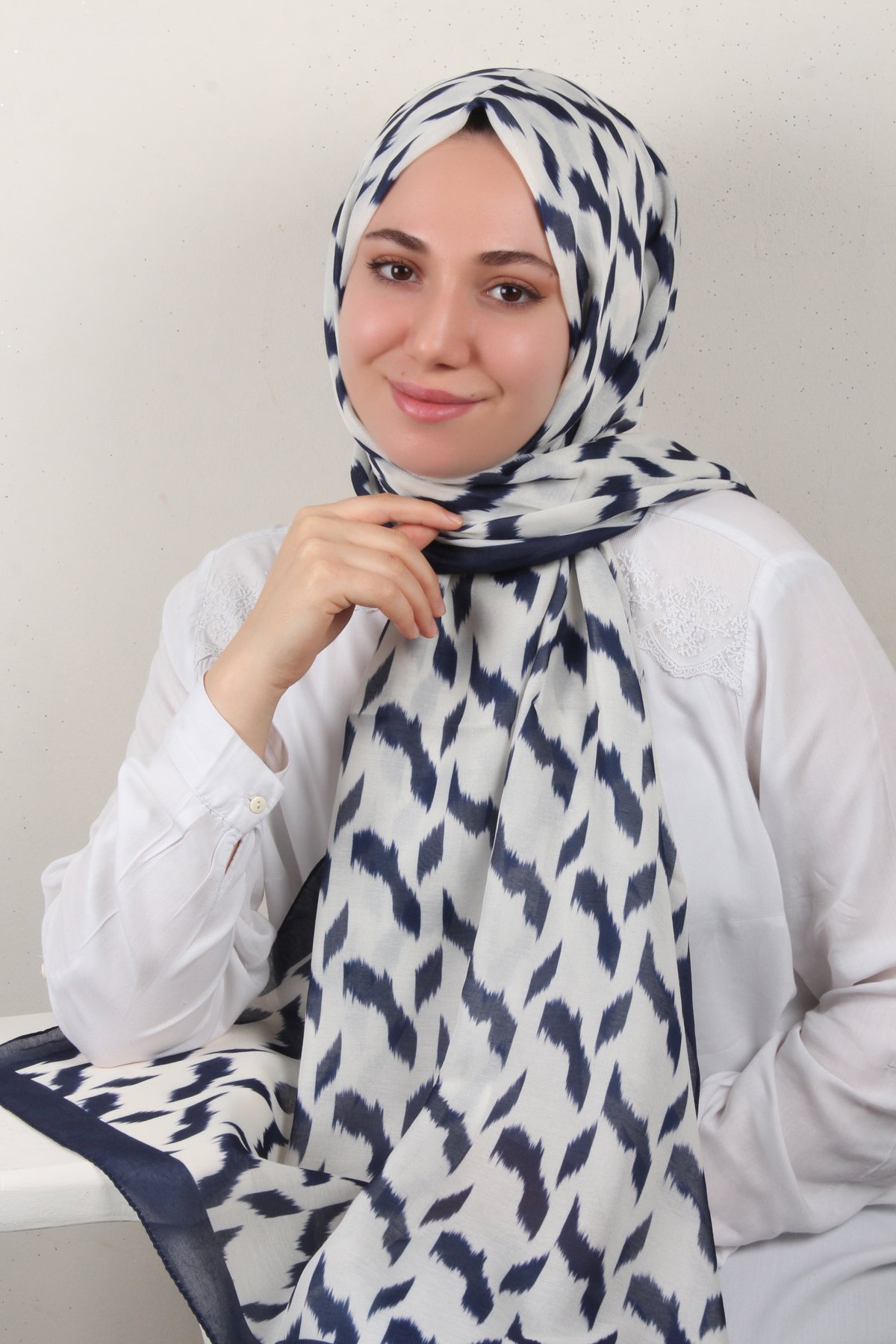 Soft Touch Şal 2776-4 Lacivert