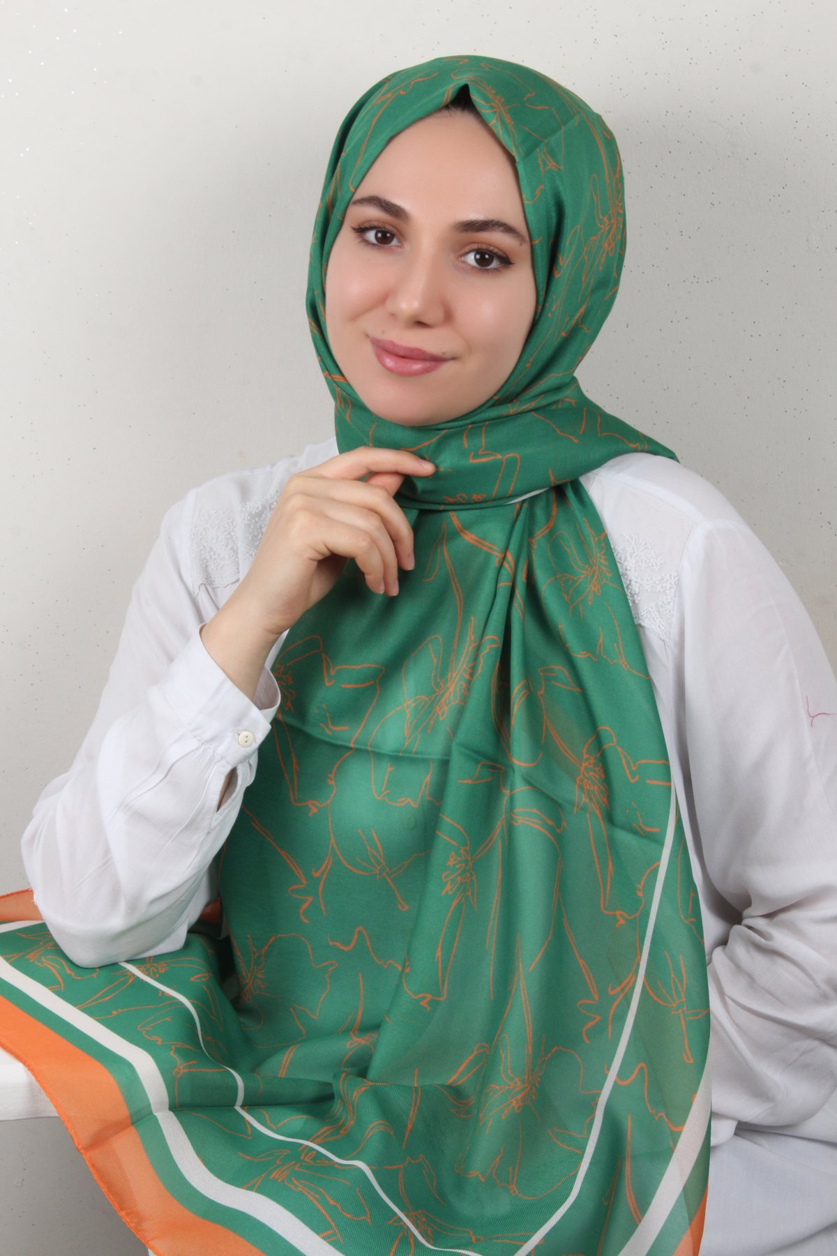 Soft Touch Şal 2777-15 Yeşil