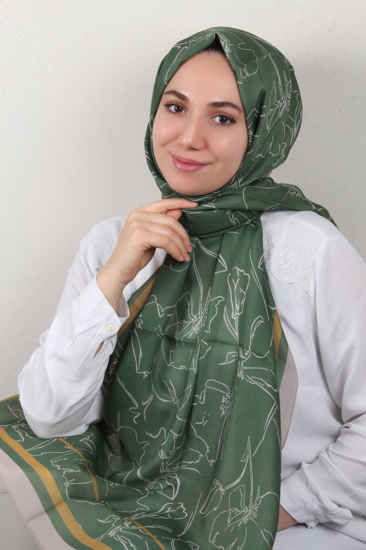 Soft Touch Şal 2777-22 Yeşil