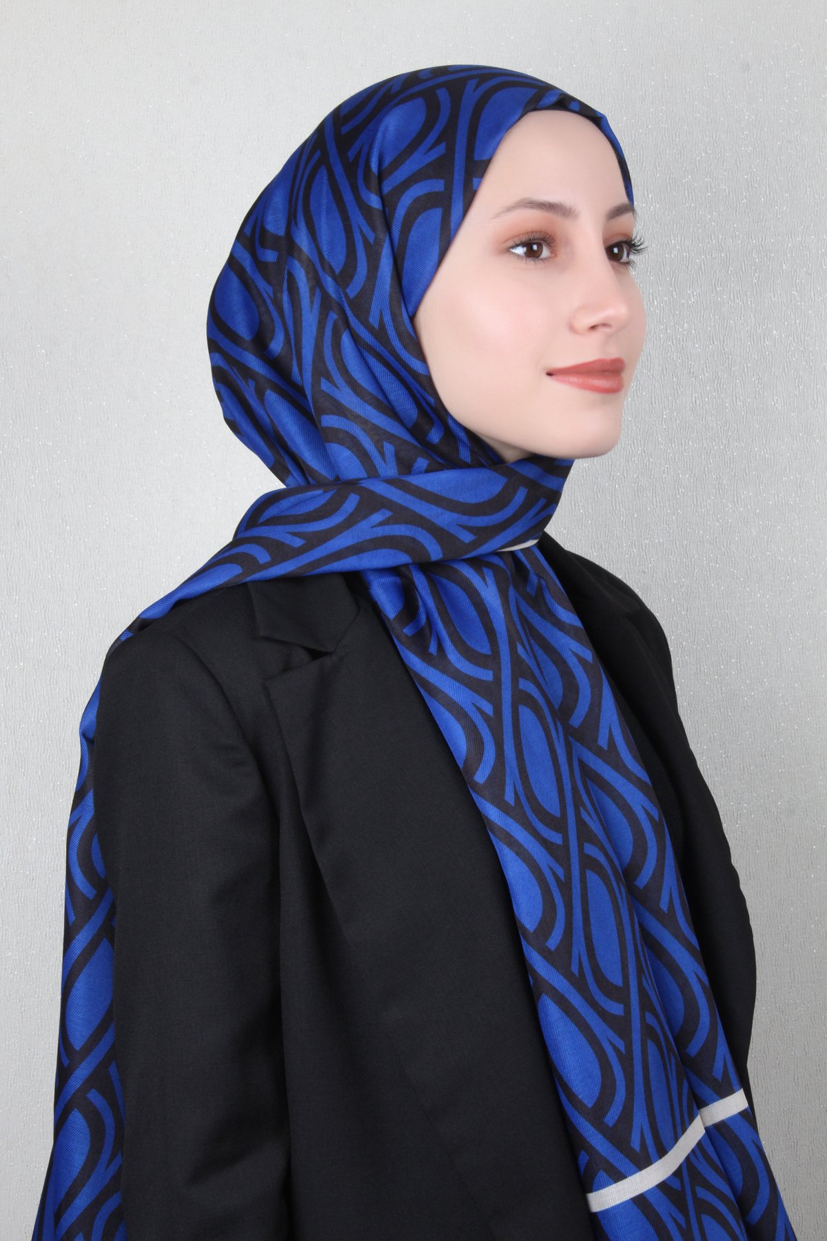 Soft Touch Şal 2778-10 Saks Mavisi