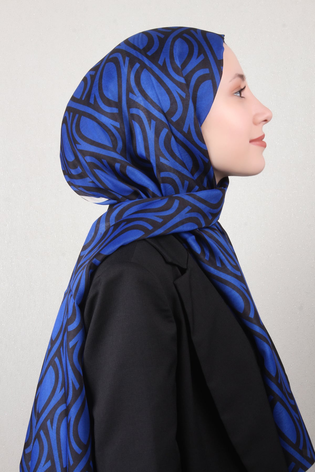 Soft Touch Şal 2778-10 Saks Mavisi