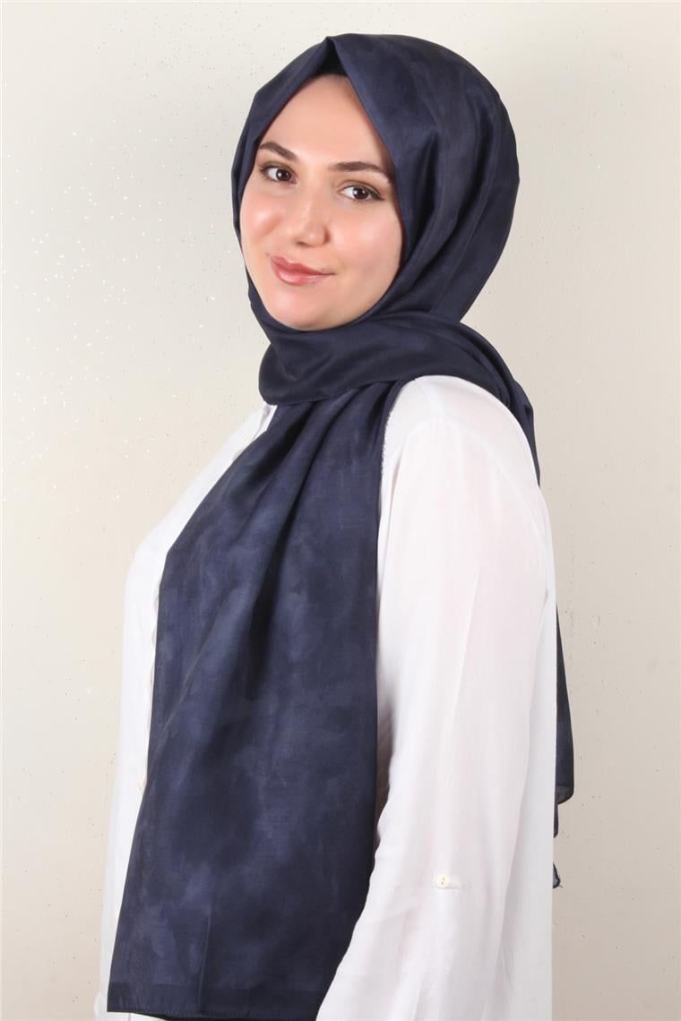 Soft Touch Şal Bulut Desen 2754-16 Lacivert