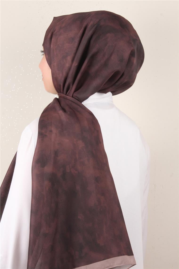 Soft Touch Şal Bulut Desen 2754-19 Acı Kahve