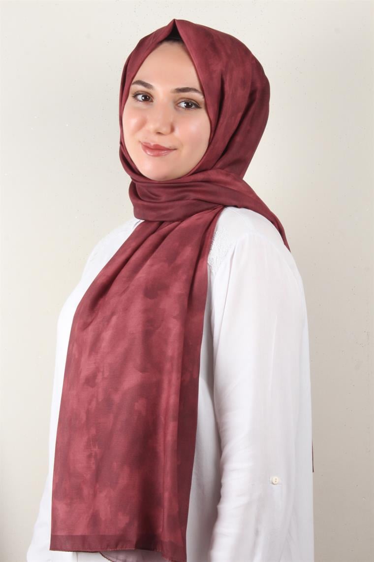Soft Touch Şal Bulut Desen 2754-20 Bordo