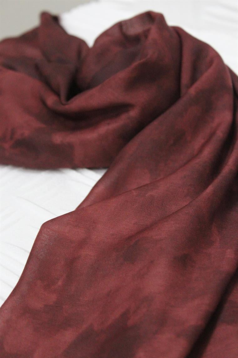 Soft Touch Şal Bulut Desen 2754-20 Bordo