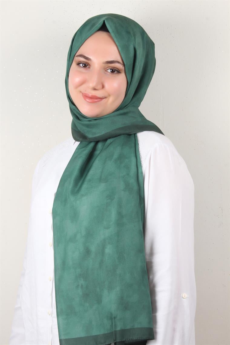 Soft Touch Şal Bulut Desen 2754-3 Yeşil