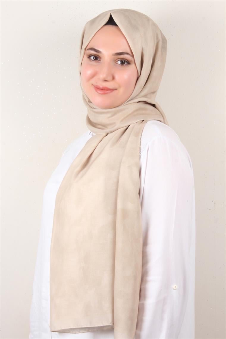 Soft Touch Şal Bulut Desen 2754-6 Açık Gold