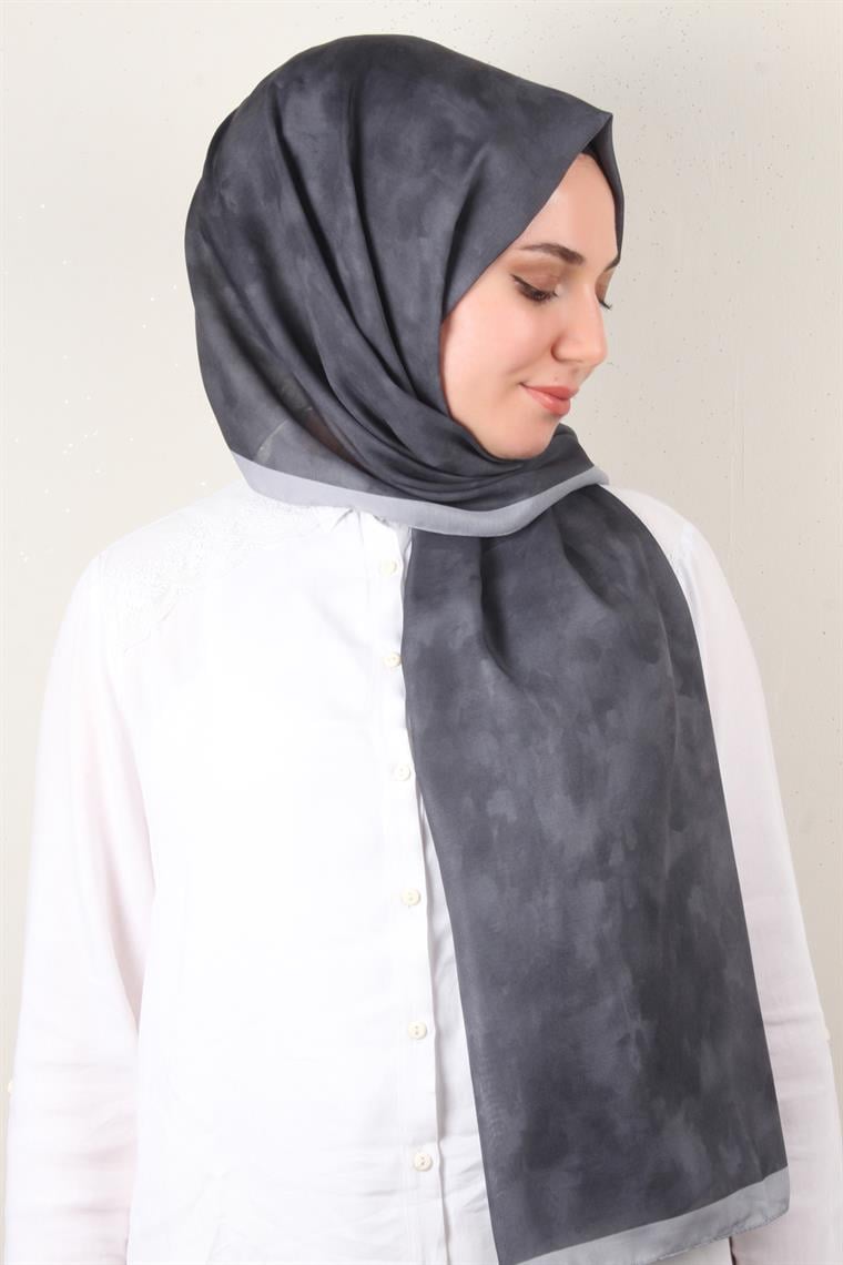 Soft Touch Şal Bulut Desen 2754-7 Füme