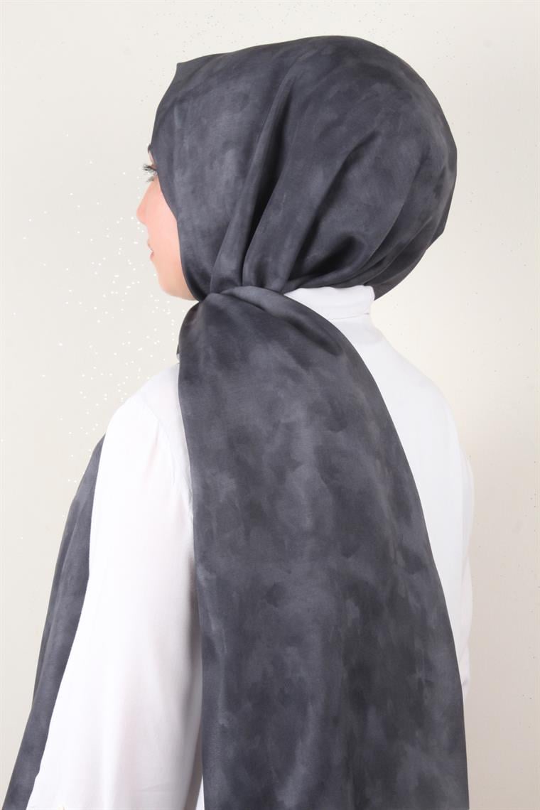 Soft Touch Şal Bulut Desen 2754-7 Füme