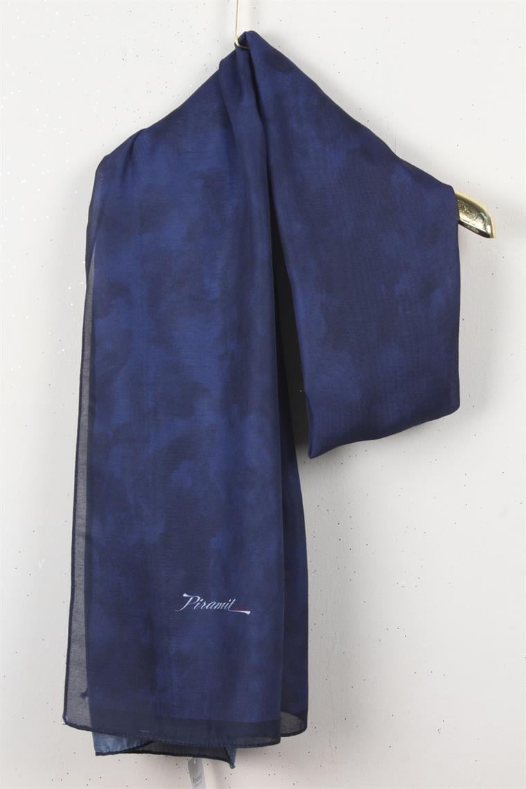 Soft Touch Şal Bulut Desen 2754-9 Gece Mavisi