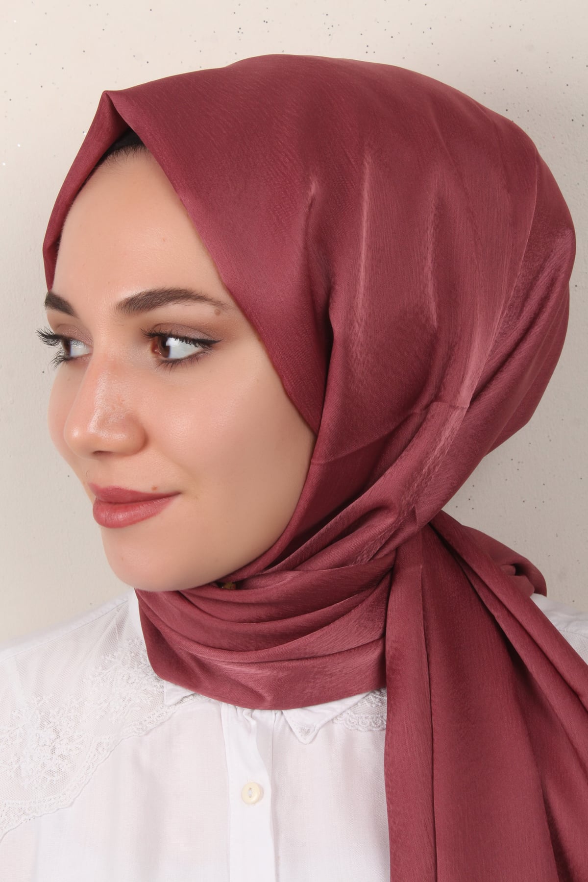 Starlight Şal 2770-1 Gül Kurusu