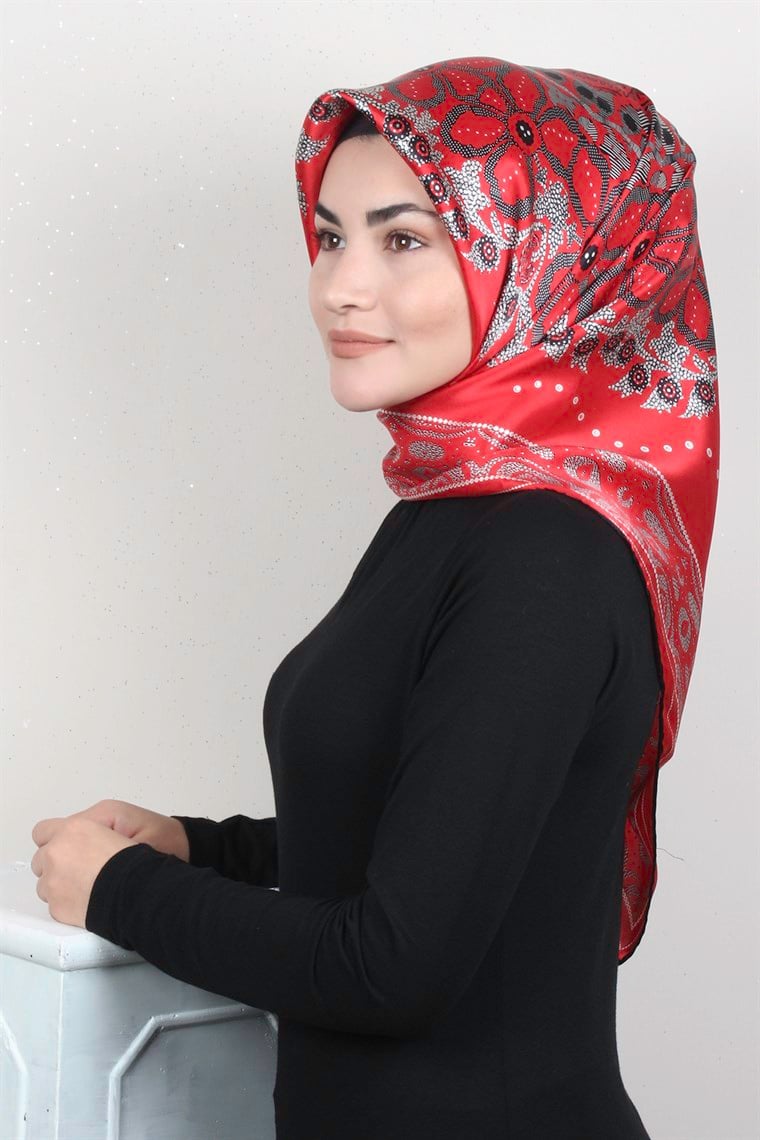 Sura Varaklı İpek Eşarp 4560-102