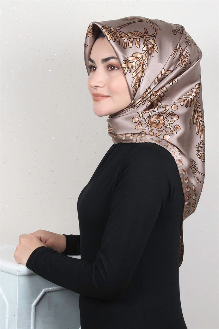 Sura Varaklı İpek Eşarp 4560-108