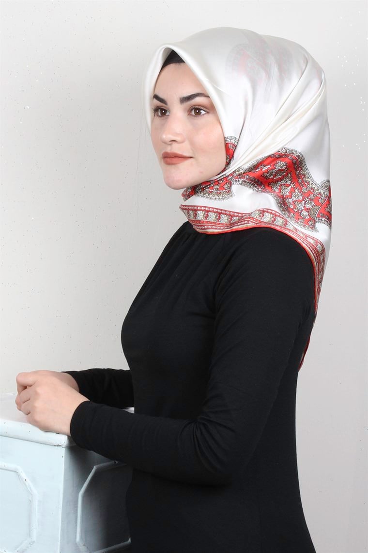 Sura Varaklı İpek Eşarp 4560-151