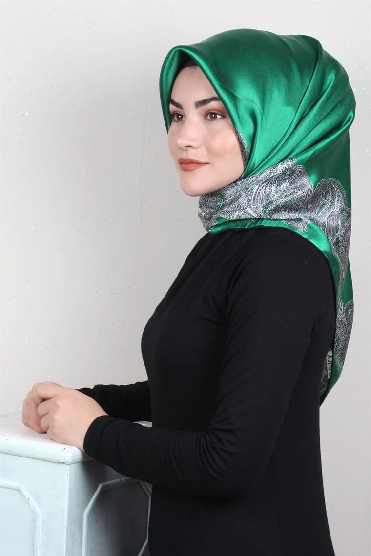 Sura Varaklı İpek Eşarp 4560-180
