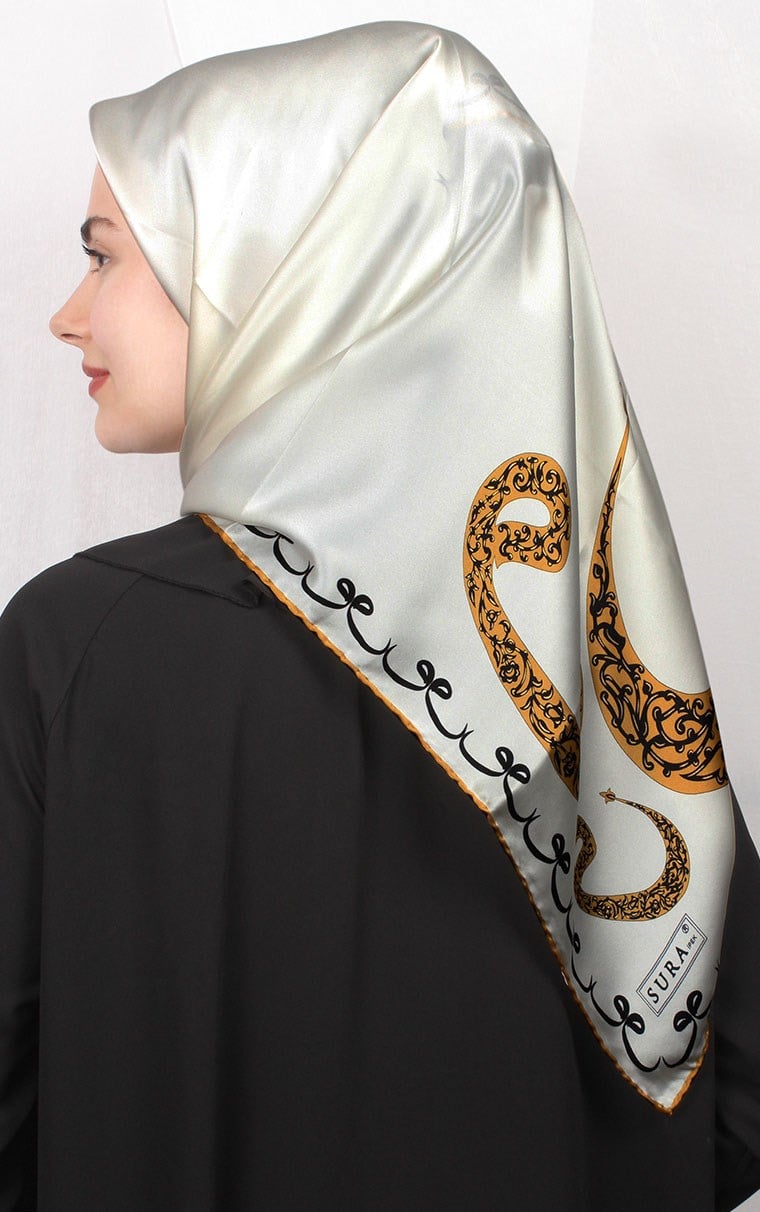 Sura Varaklı İpek Eşarp 4560-52