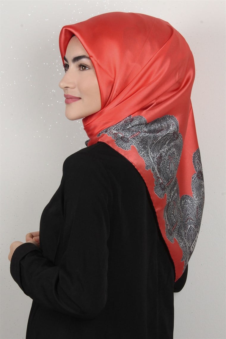 Sura Varaklı İpek Eşarp 4560-79