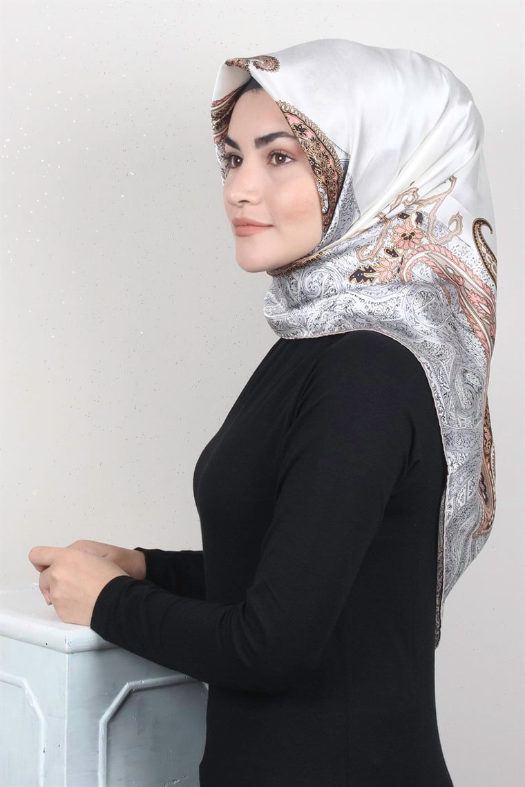 Sura Varaklı İpek Eşarp 4560-93