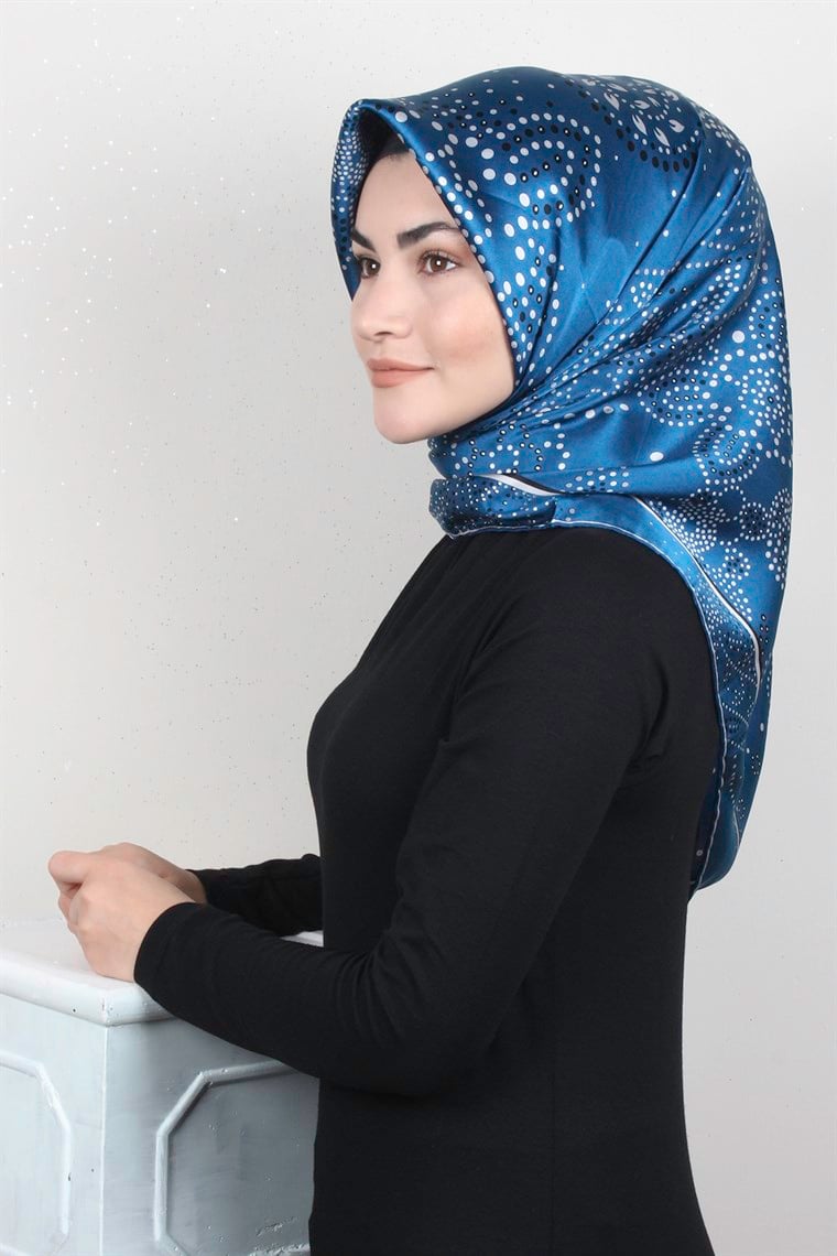 Sura Varaklı İpek Eşarp 4560-99