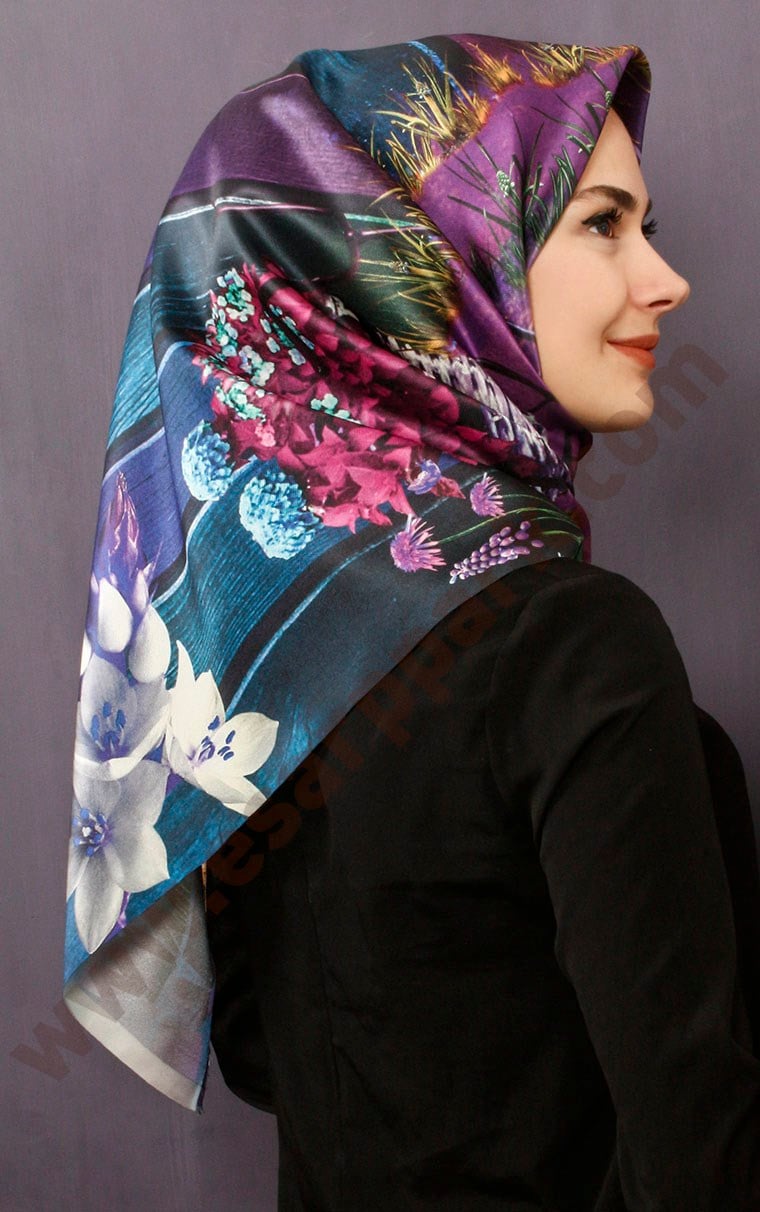 Tafta Dijital Eşarp 1300-4