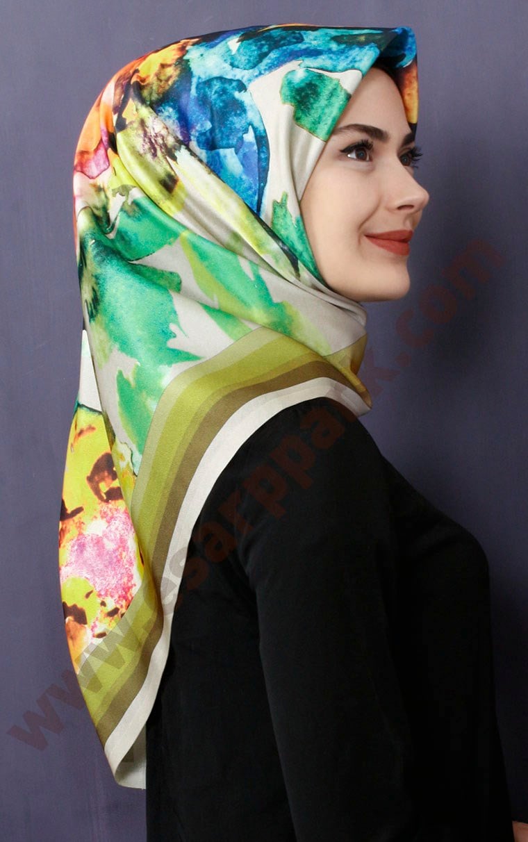 Tafta Dijital Eşarp 1321-3