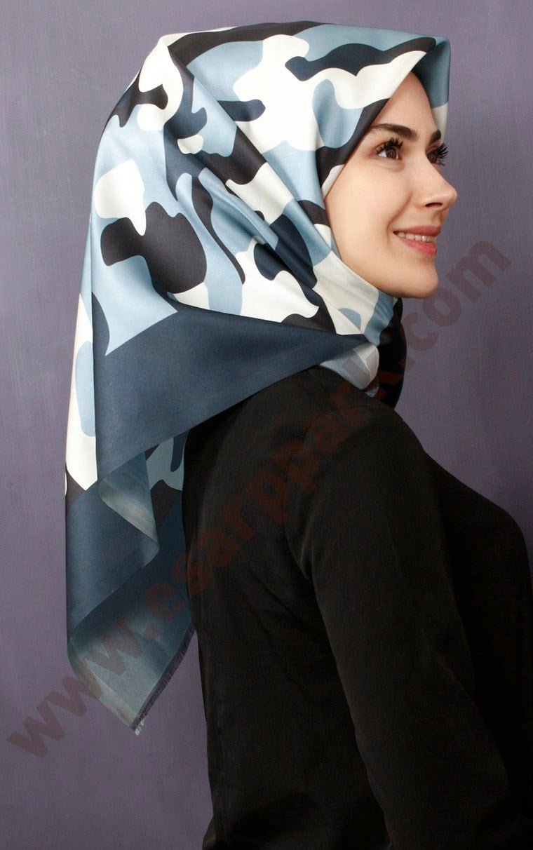 Tafta Dijital Eşarp 1326-1