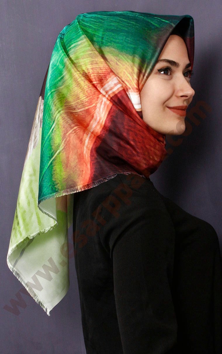 Tafta Dijital Eşarp 1334-5