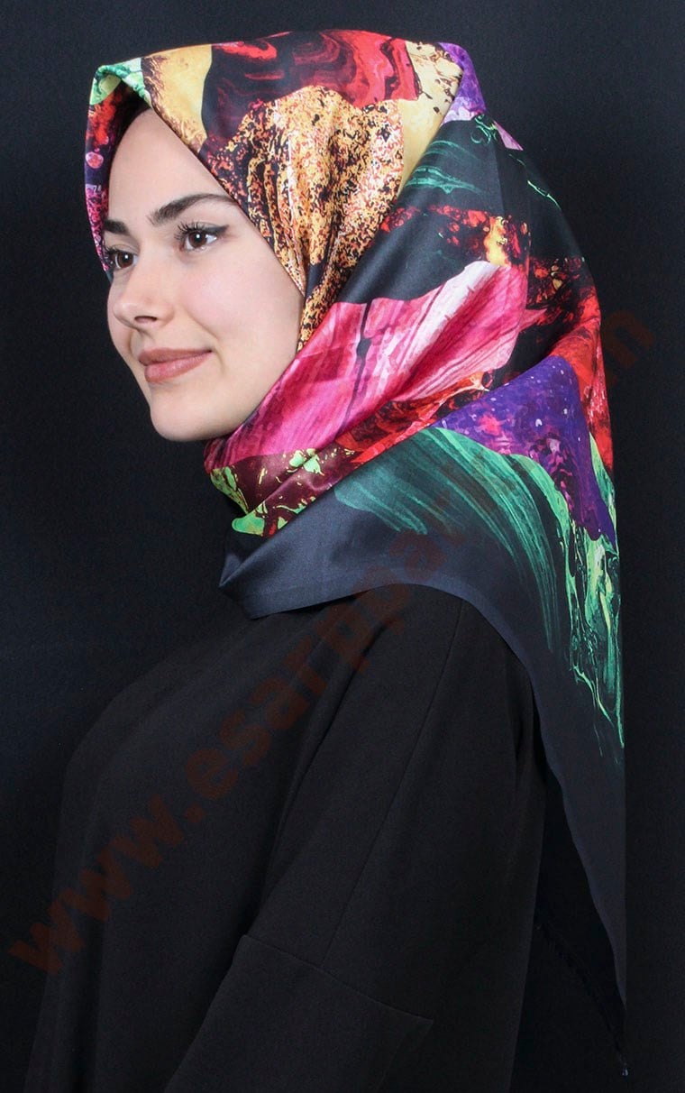 Tafta Dijital Eşarp 1335-18