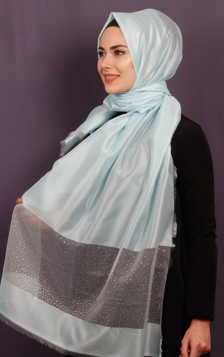 Taşlı Tül Şal 1067-10