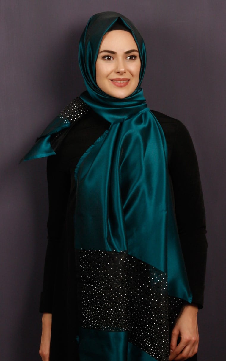 Taşlı Tül Şal 1067-12