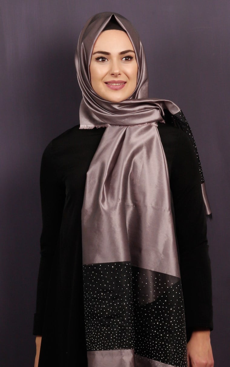 Taşlı Tül Şal 1067-6
