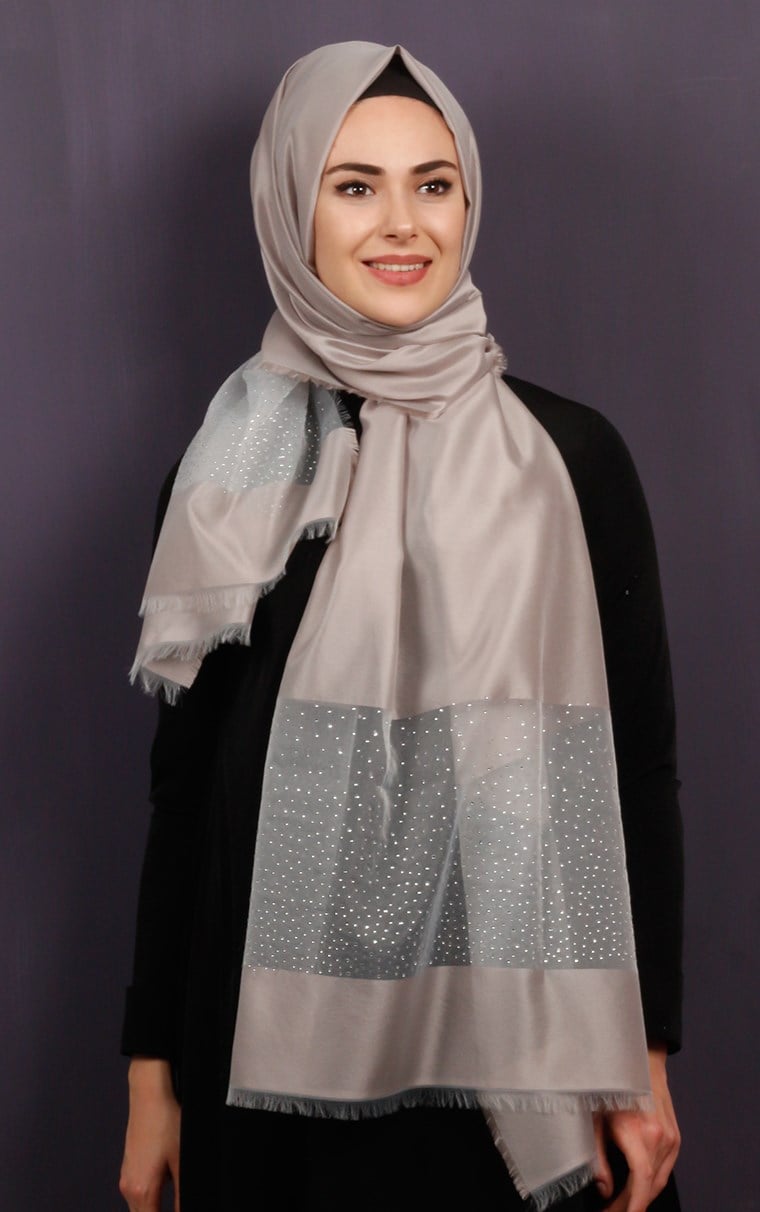Taşlı Tül Şal 1067-9