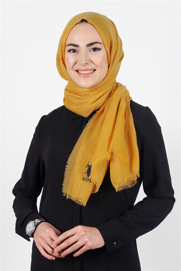 U.s Polo Assn Fileli Düz Şal 5003-2
