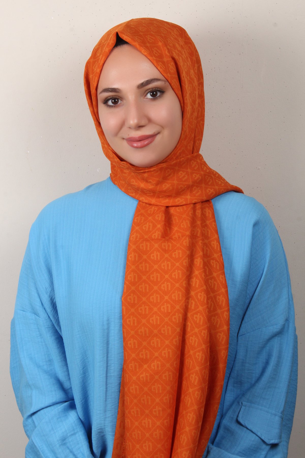 Ultralight Şal 2768-10 Yanık Portakal